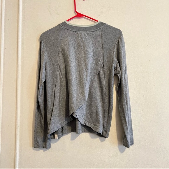 SATVA DANA LONG SLEEVE TOP HEATHER GREY SIZE SMALL - Picture 6 of 13